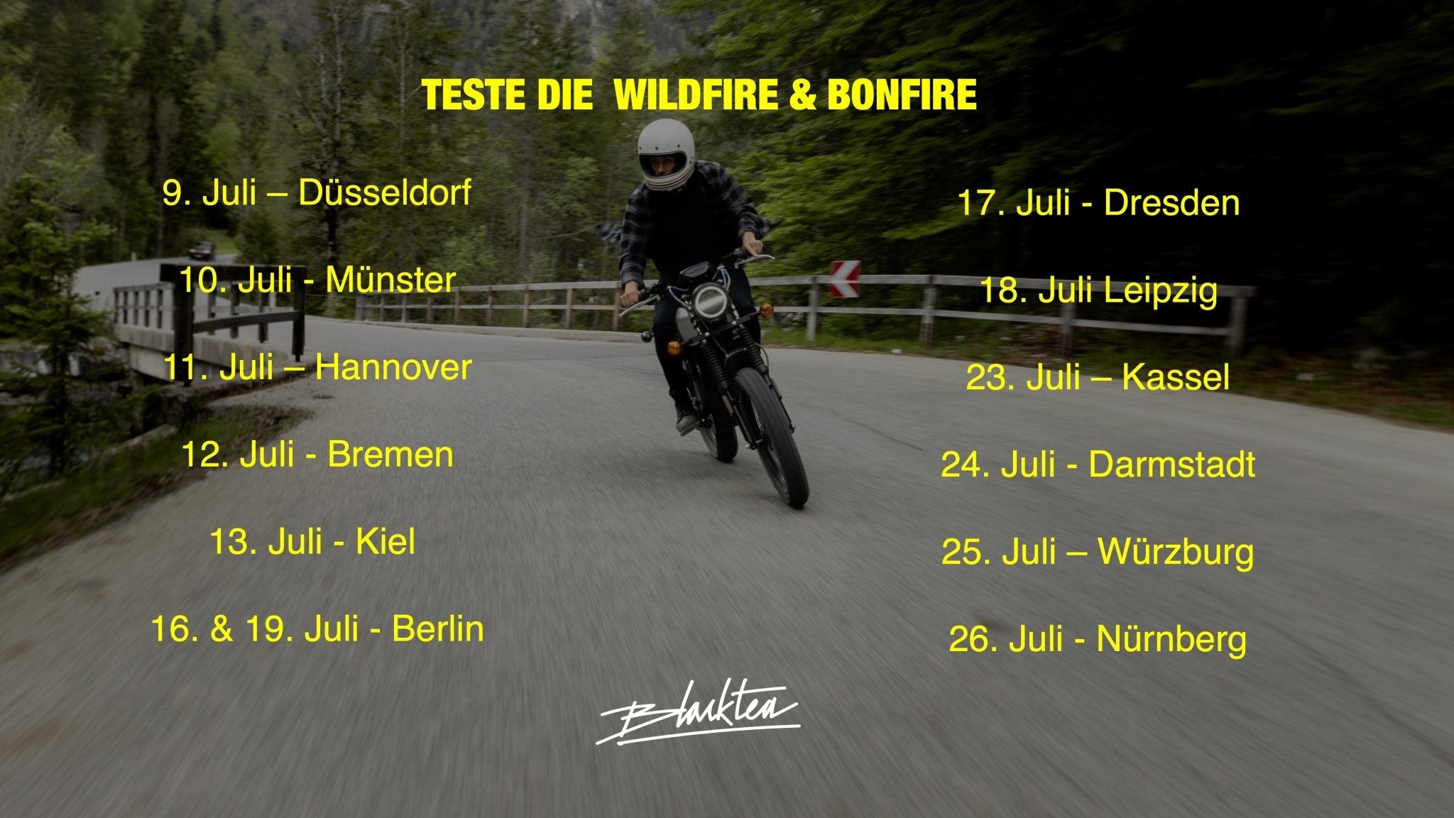 Wir sind wieder auf Roadshow - Black Tea Motorbikes